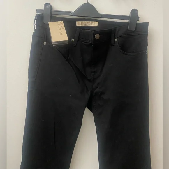NWT Burberry Brit slim skinny black denim